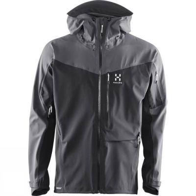 Chaquetas Haglofs Touring Proof Hombre Negras / Gris - Chile CVY687340